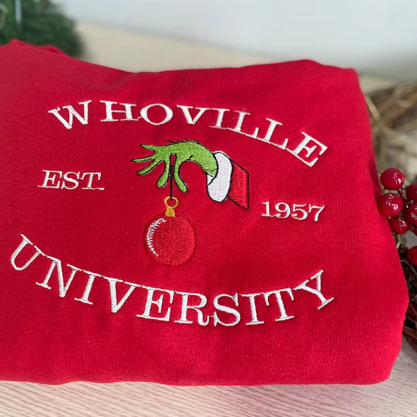 Whoville Embroidered Sweatshirt