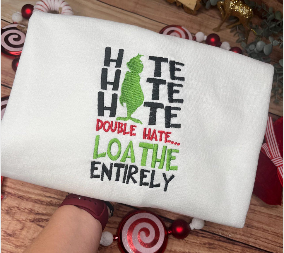 Christmas Embroidered Sweatshirt