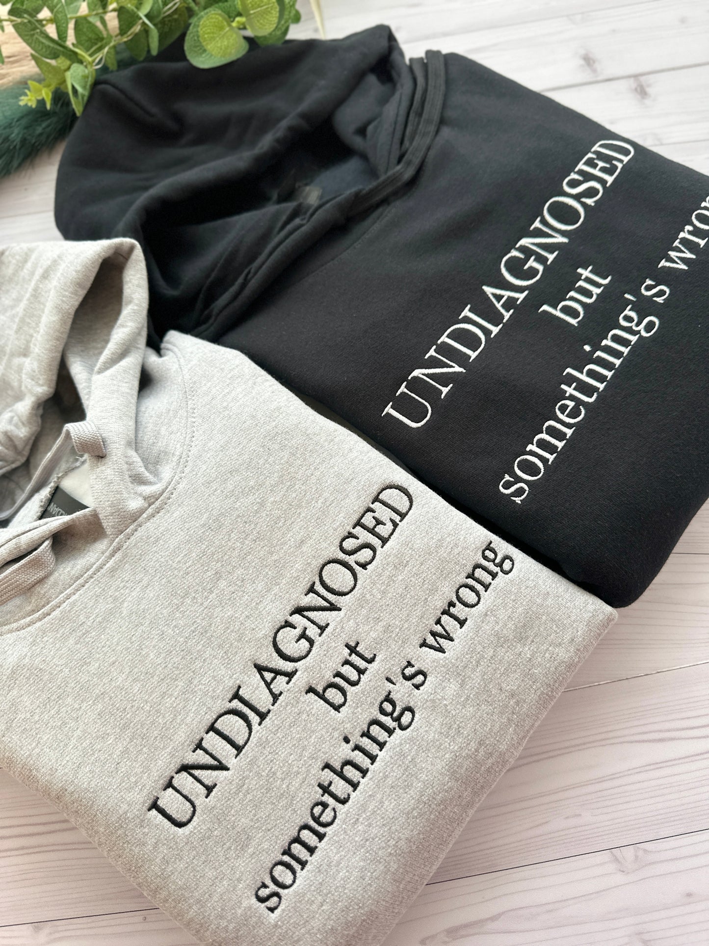 Undiagnosed Embroidered Sweatshirt, Hoodie