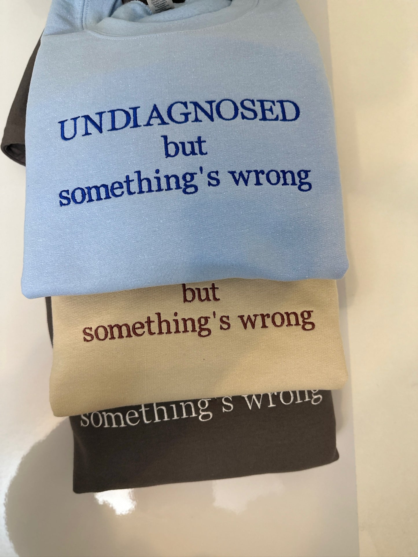 Undiagnosed Embroidered Sweatshirt, Hoodie