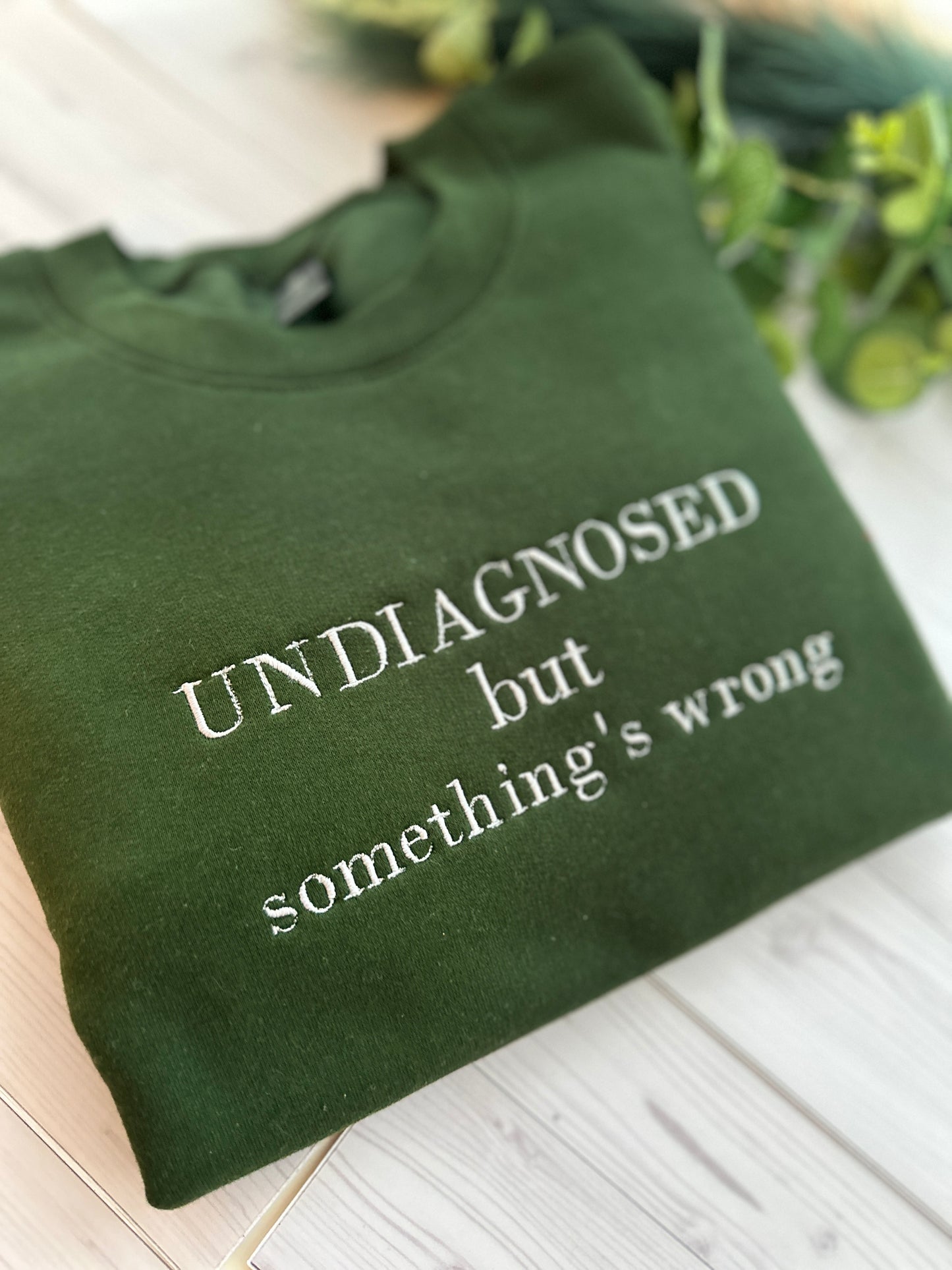 Undiagnosed Embroidered Sweatshirt Jumper