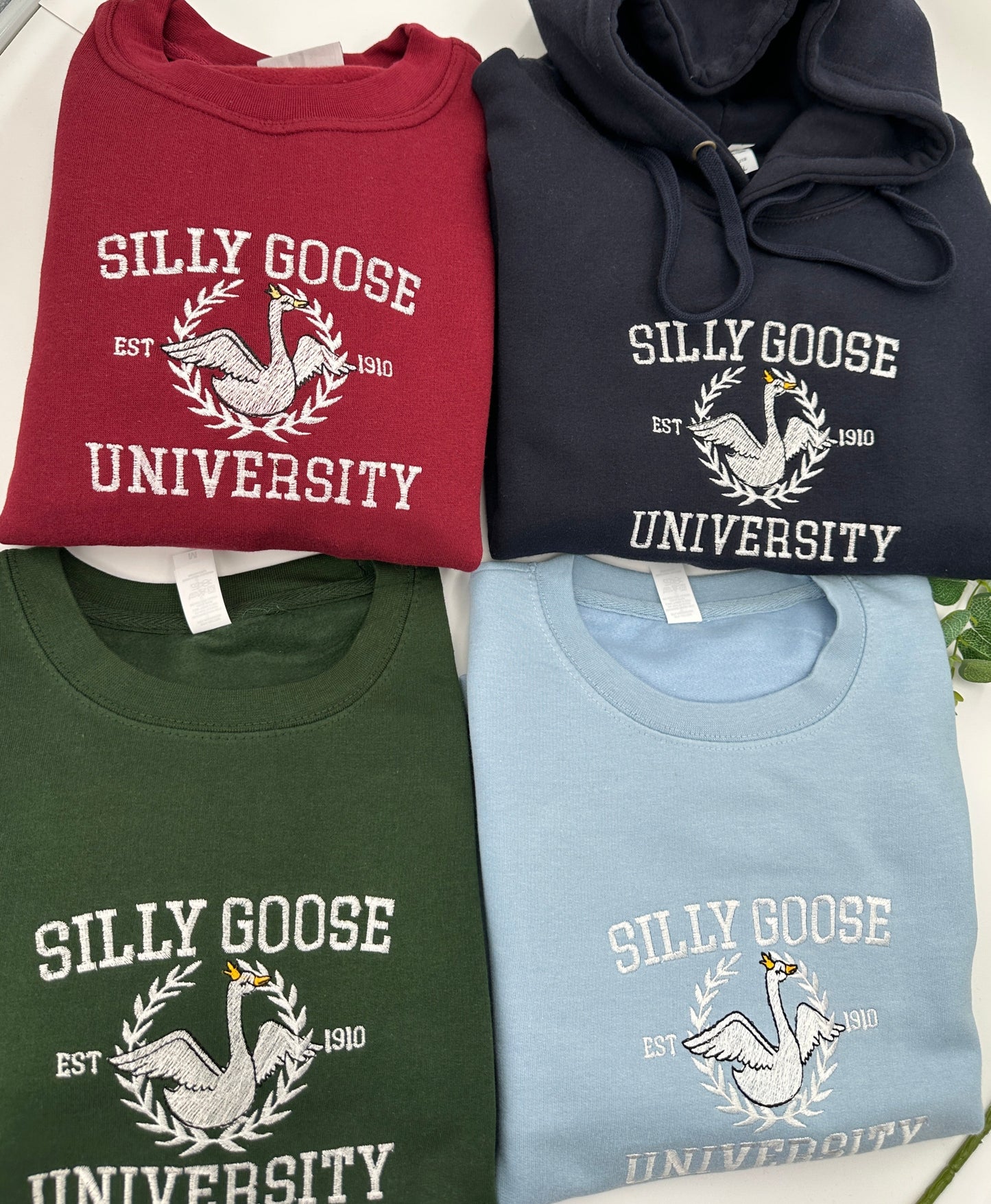 Embroidered Silly Goose University Jumper