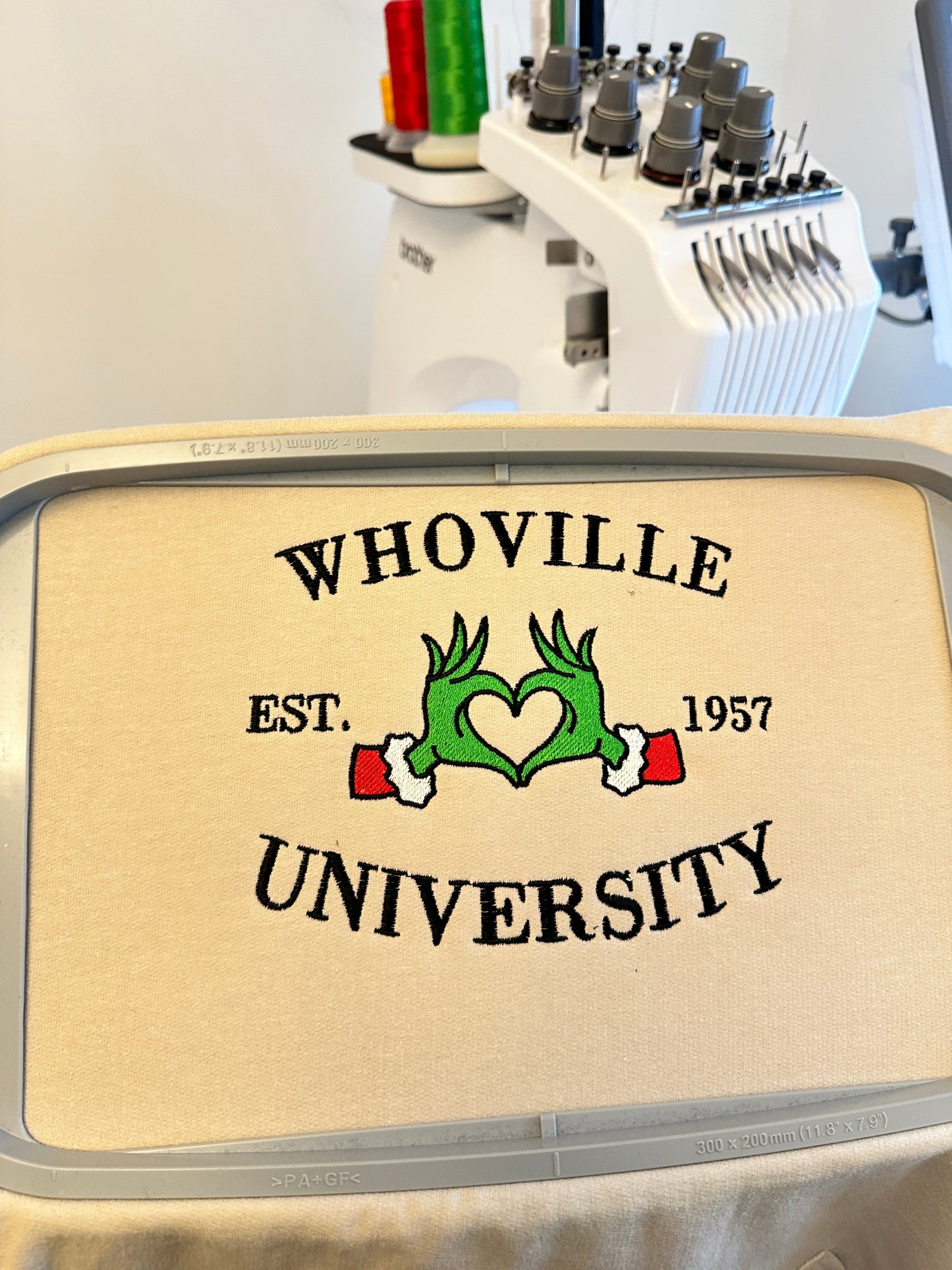 Whoville University Embroidered Sweatshirt Crewneck
