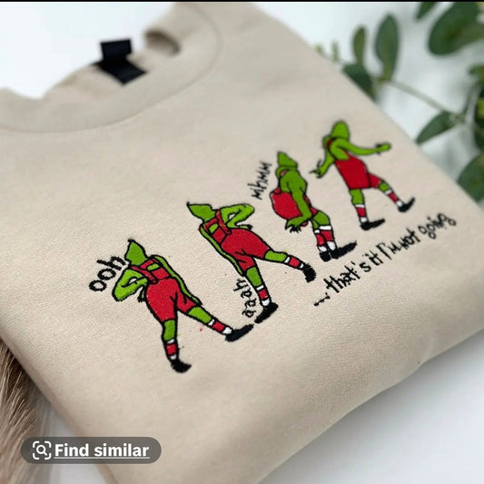Christmas Embroidered Sweatshirt Crewneck