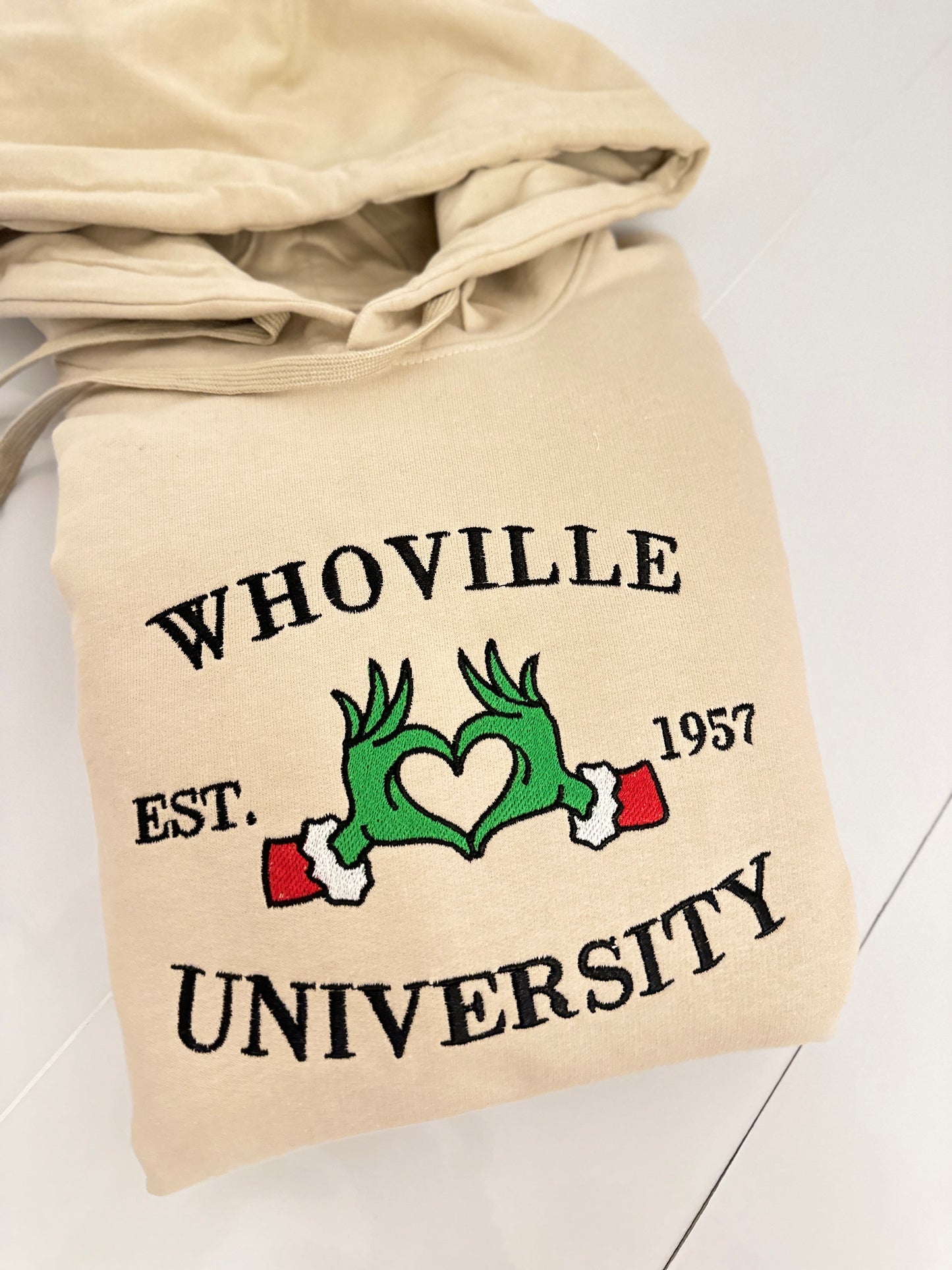 Whoville University Embroidered Sweatshirt Crewneck