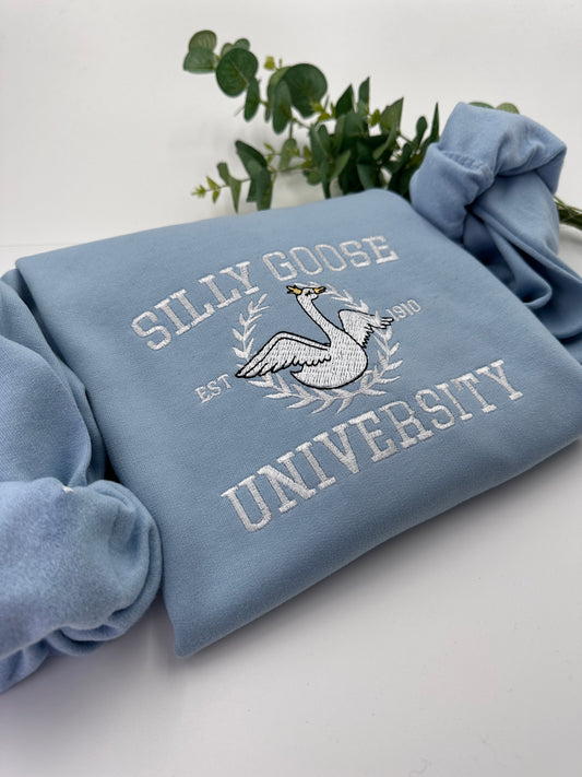 Embroidered Silly Goose University Jumper