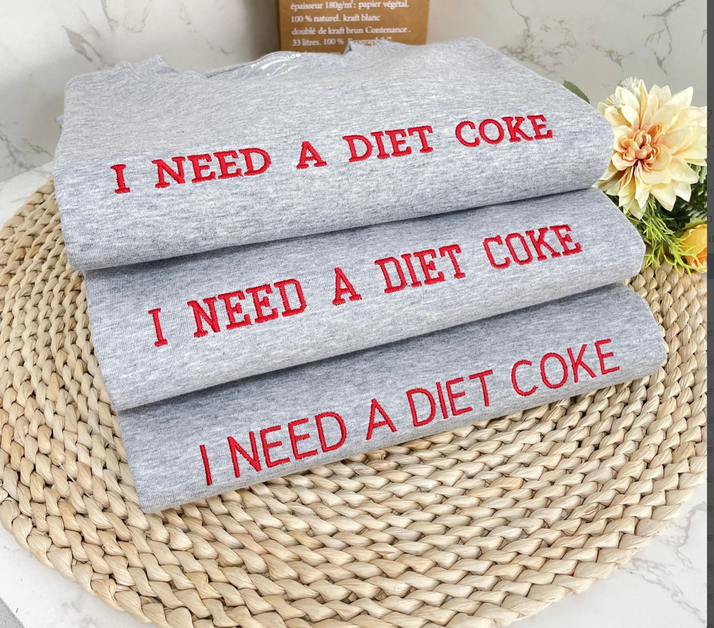 Embroidered Diet Coke Sweatshirt