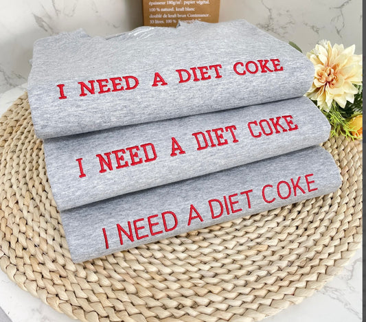 Embroidered Diet Coke Sweatshirt